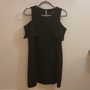 Black dress open shoulders